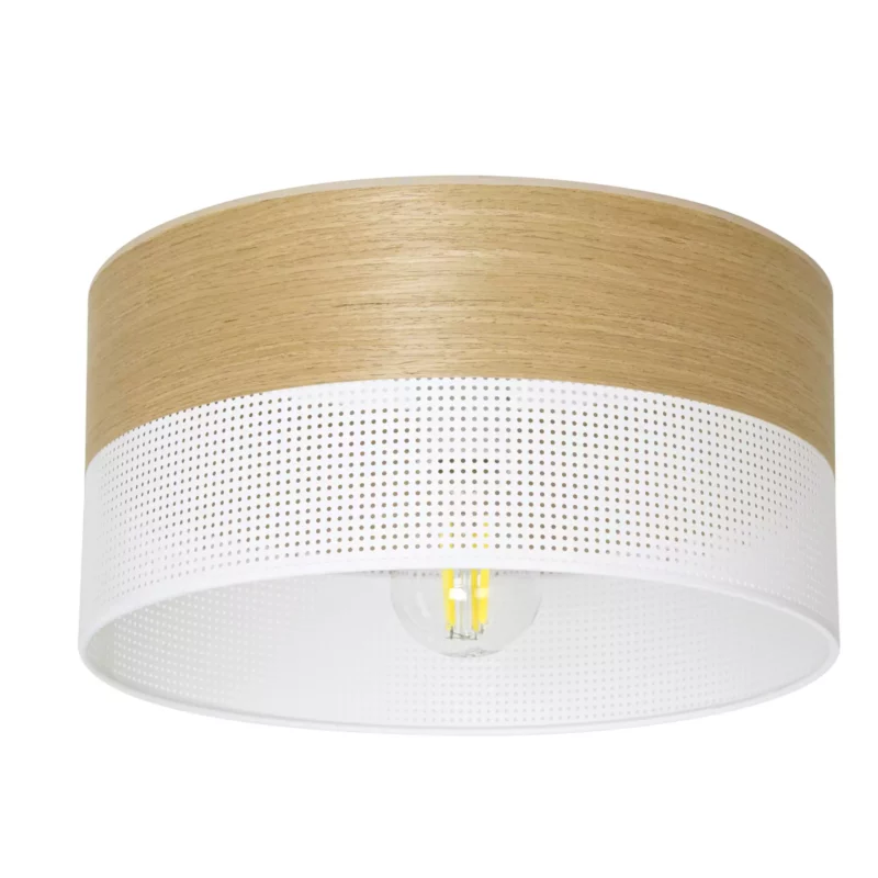 ABAŻUR KLOSZ WALEC DO LAMPY WISZĄCEJ LOFTOWY DZIURKI 20CM / 30CM / 40CM / BIAŁY / CZARNY
