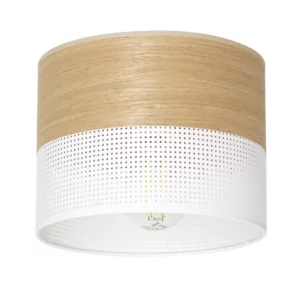 ABAŻUR KLOSZ WALEC DO LAMPY WISZĄCEJ LOFTOWY DZIURKI 20CM / 30CM / 40CM / BIAŁY / CZARNY