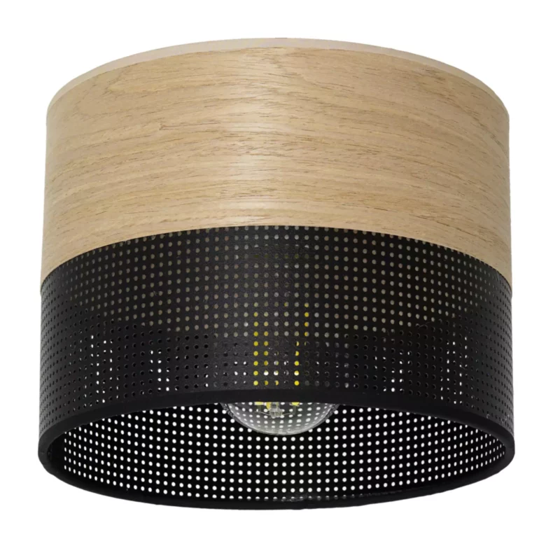 ABAŻUR KLOSZ WALEC DO LAMPY WISZĄCEJ LOFTOWY DZIURKI 20CM / 30CM / 40CM / BIAŁY / CZARNY