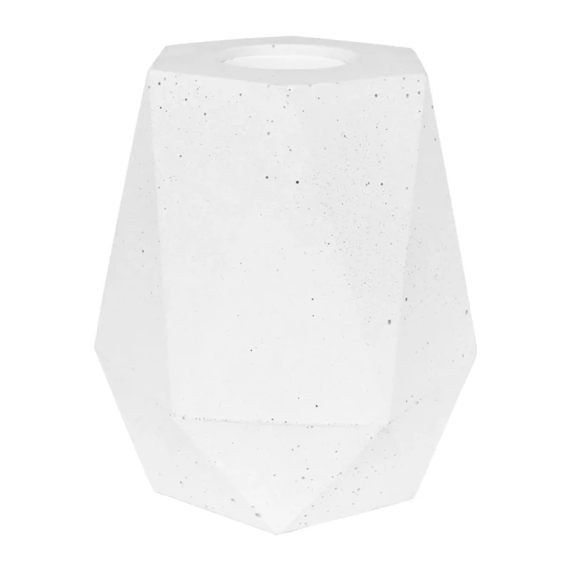 Lampa Stołowa Beton Diament Biały