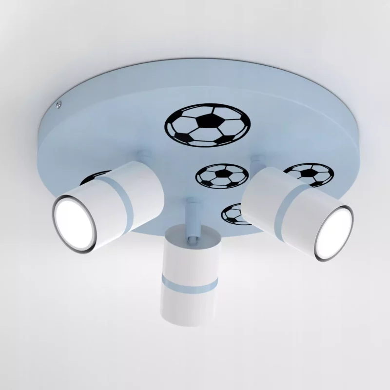 LAMPA ŚCIENNA ŻYRANDOL PLAFON PIŁKA NOŻNA LED BOY CHŁOPAK SPOT LED KOLORY