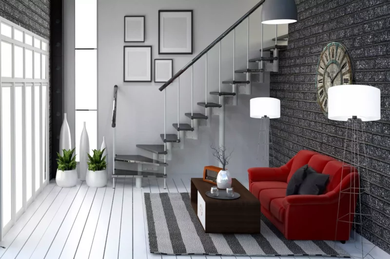 DRUCIANA DUŻA LAMPA STOJĄCA Z ABAŻUREM LOFT DO SALONU E27 LED