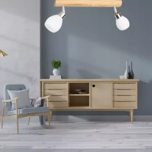 LAMPA SUFITOWA G9 PLAFON DĄB SPOT LISTWA REGULOWANA DĄB - GRATIS