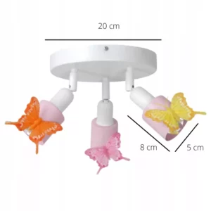 PLAFON LAMPA SUFITOWA ŻYRANDOL DLA DZIEWCZYNKI LED NA KOLE / LISTWA / KINKIET