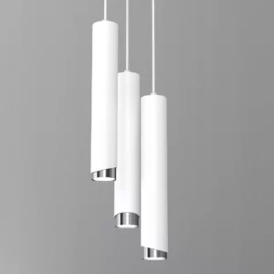 LAMPA SUFITOWA WISZĄCA TUBY METAL GU10 LOFT SPOT BIAŁY SOPEL 1-PKT 2-PKT 3-PKT