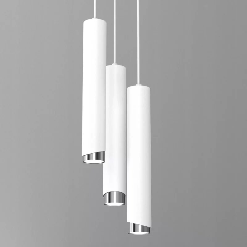 LAMPA SUFITOWA WISZĄCA TUBY METAL GU10 LOFT SPOT BIAŁY SOPEL 1-PKT 2-PKT 3-PKT