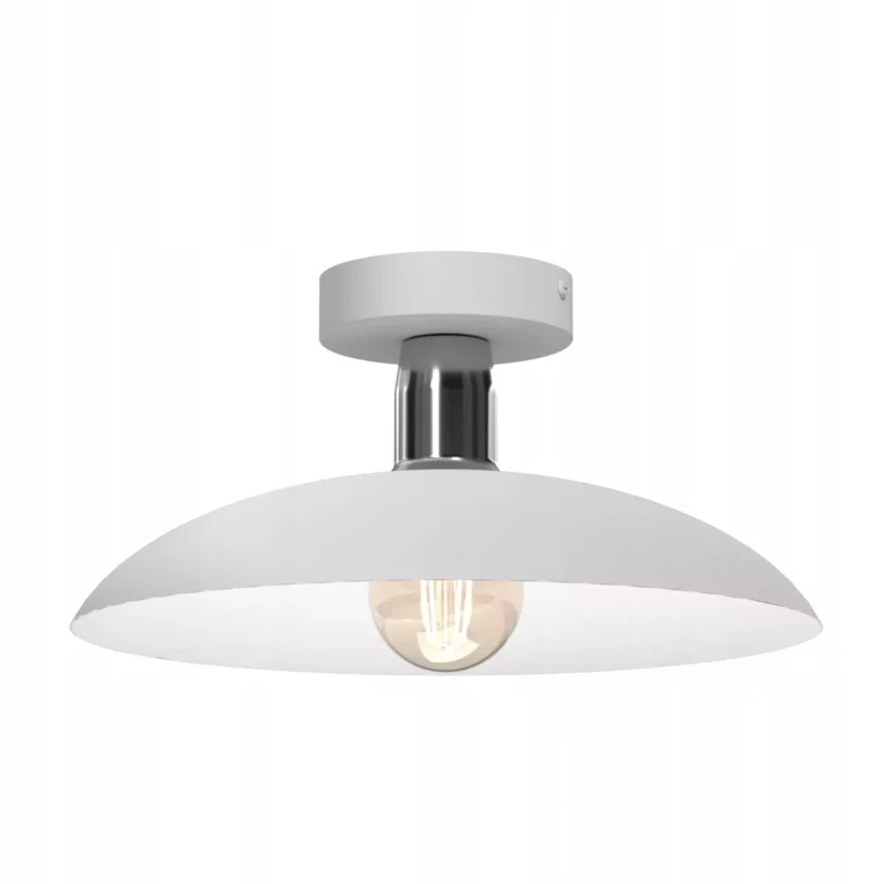 PLAFON LAMPA SUFITOWA ŻYRANDOL LOFT LED BEŻ GOLD E27 DUŻY KLOSZ KOLORY