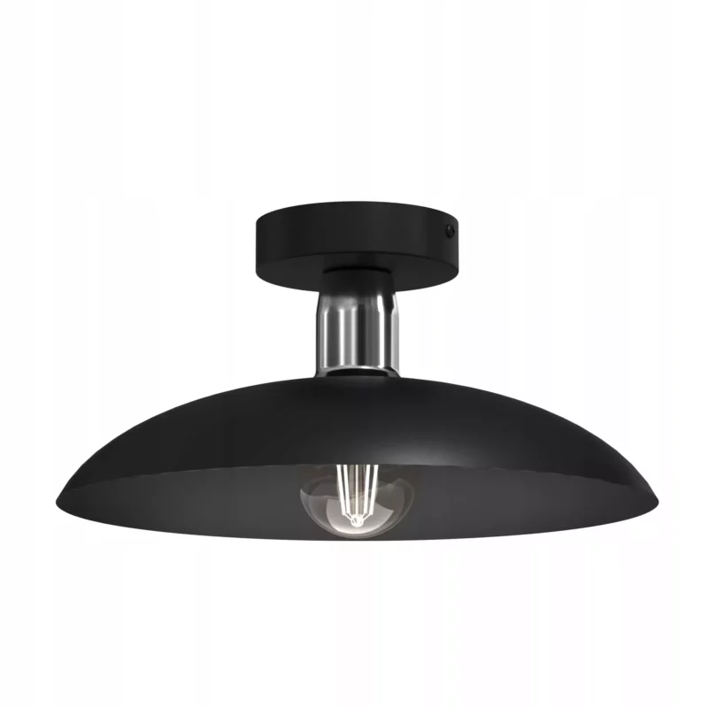 PLAFON LAMPA SUFITOWA ŻYRANDOL LOFT LED BEŻ GOLD E27 DUŻY KLOSZ KOLORY