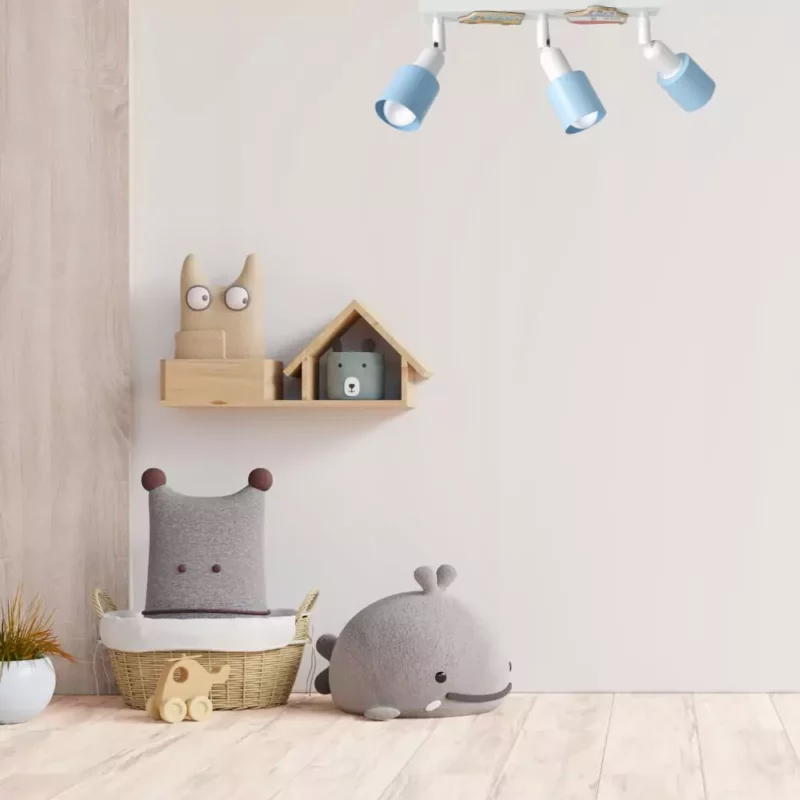 LAMPA DZIECIĘCA ŻYRANDOL PLAFON DLA CHŁOPAKA PL NA KOLE / LISTWA / KINKIET