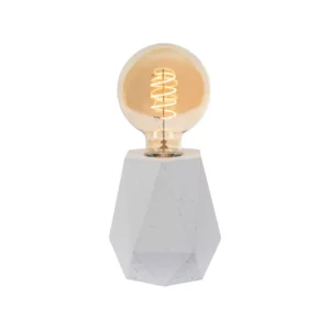 Lampa Stołowa Beton Diament Biały