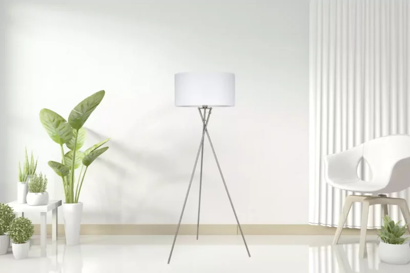 Lampa Podłogowa Hugo E27 Satyna