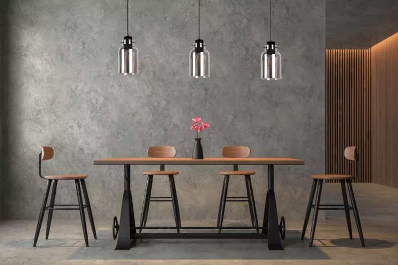LAMPA WISZĄCA NAD WYSPĘ ŻYRANDOL SZKŁO KLOSZ LOFT REGULACJA