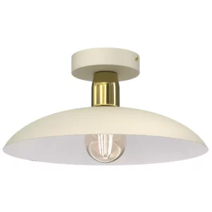 PLAFON LAMPA SUFITOWA ŻYRANDOL LOFT LED BEŻ GOLD E27 DUŻY KLOSZ KOLORY