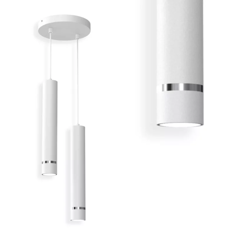 LAMPA WISZĄCA SUFITOWA TUBA ZWIS METAL GU10 LED SOPEL 1-pkt 2-pkt 3-pkt WARIANTY
