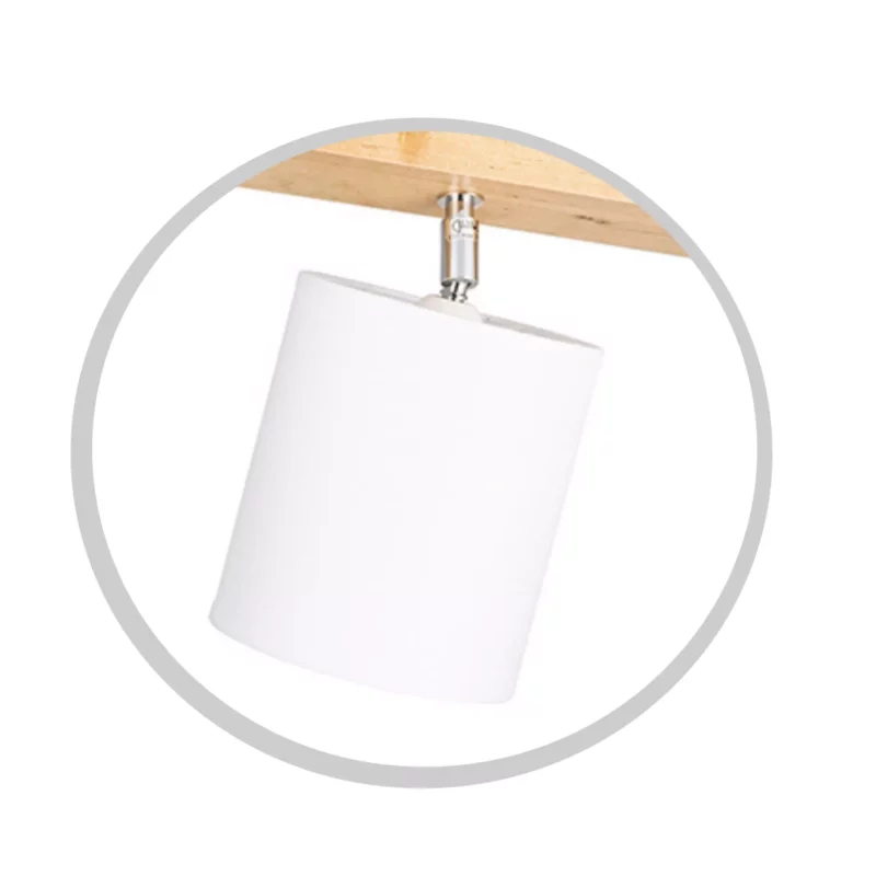 LAMPA PLAFON SUFITOWY LED BRZOZA ABAZUR E27 REGULOWANY