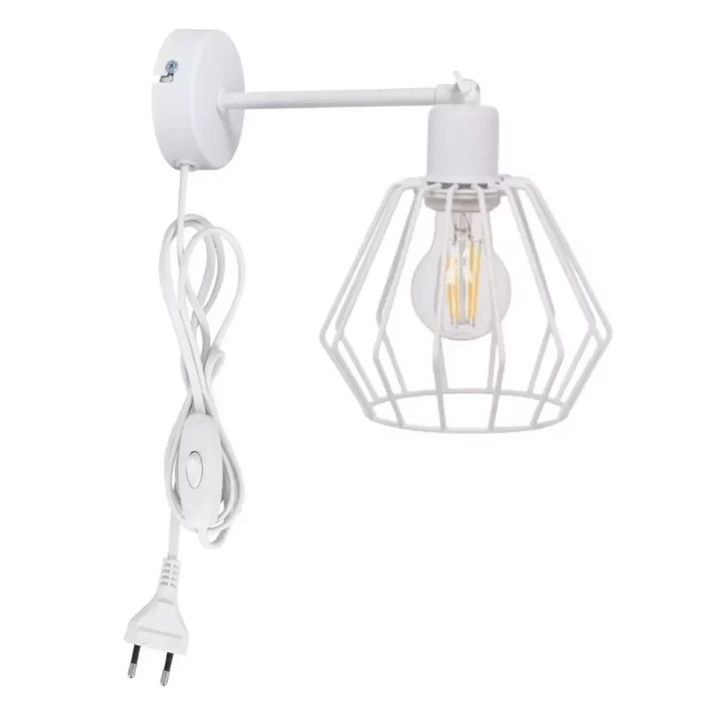 LAMPA ŚCIENNA NOCNA KINKIET Z PRZEŁĄCZNIKIEM LOFT