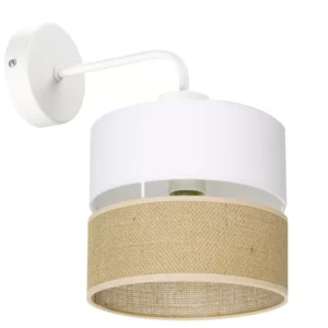 LAMPA ŚCIENNA KINKIET JUTA BOHO JUTOWA DUO PASY