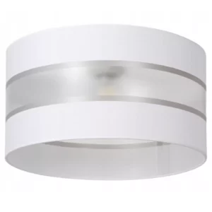 ABAŻUR WALEC DO LAMPY WISZĄCEJ STOJĄCEJ KINKIETU CZARNY / BIAŁY