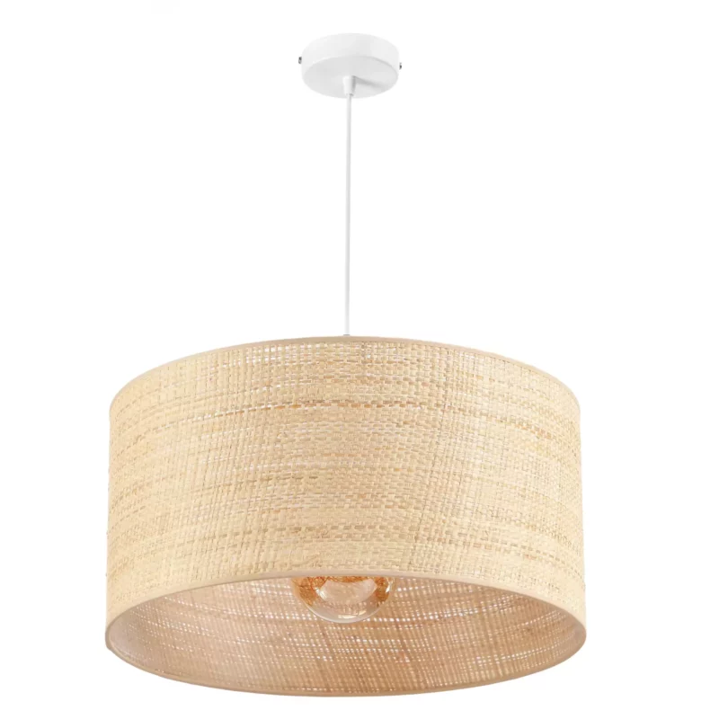 LAMPA WISZĄCA 1PŁ SUFITOWA ABAŻUR RATAN RATTAN LED WARIANTY 15 CM 20 CM 30 CM 40 CM