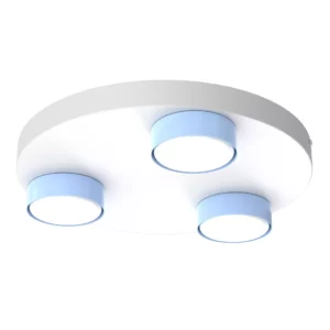 LAMPA ŚCIENNA SUFITOWA LED PLAFON NA KOLE SPOT NIEBIESKI / RÓŻOWY