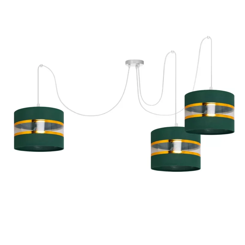 NOWOCZESNA LAMPA SUFITOWA WISZĄCA SPIDER GOLD