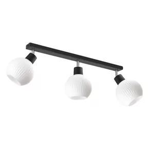 LAMPA SUFITOWA PLAFON SUFITOWY KLOSZ SZKLANY RYFLOWANY KULA PRĄŻKI E27 BURSZTYN