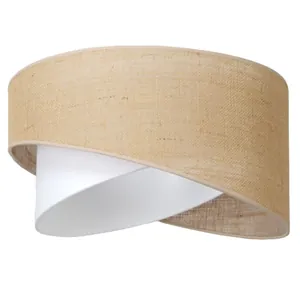 DUŻY ABAŻUR KLOSZ DO LAMPY BOHO JUTOWY 45 CM JUTA E27 WARIANTY