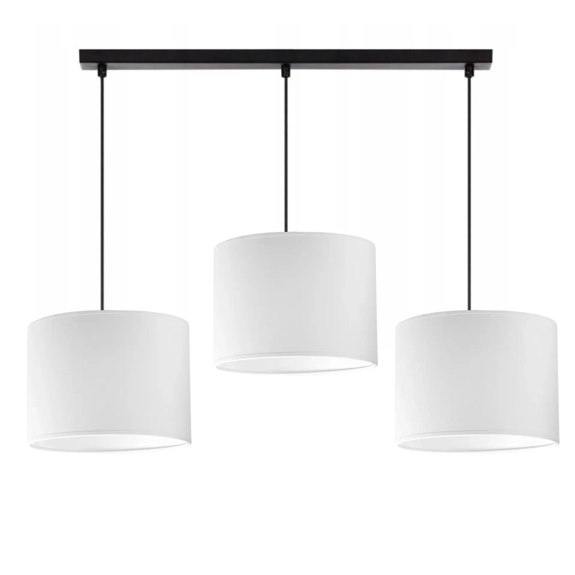 LAMPA SUFITOWA WISZĄCA ŻYRANDOL ZWIS DO SALONU E27 ABAZUR BIAŁY