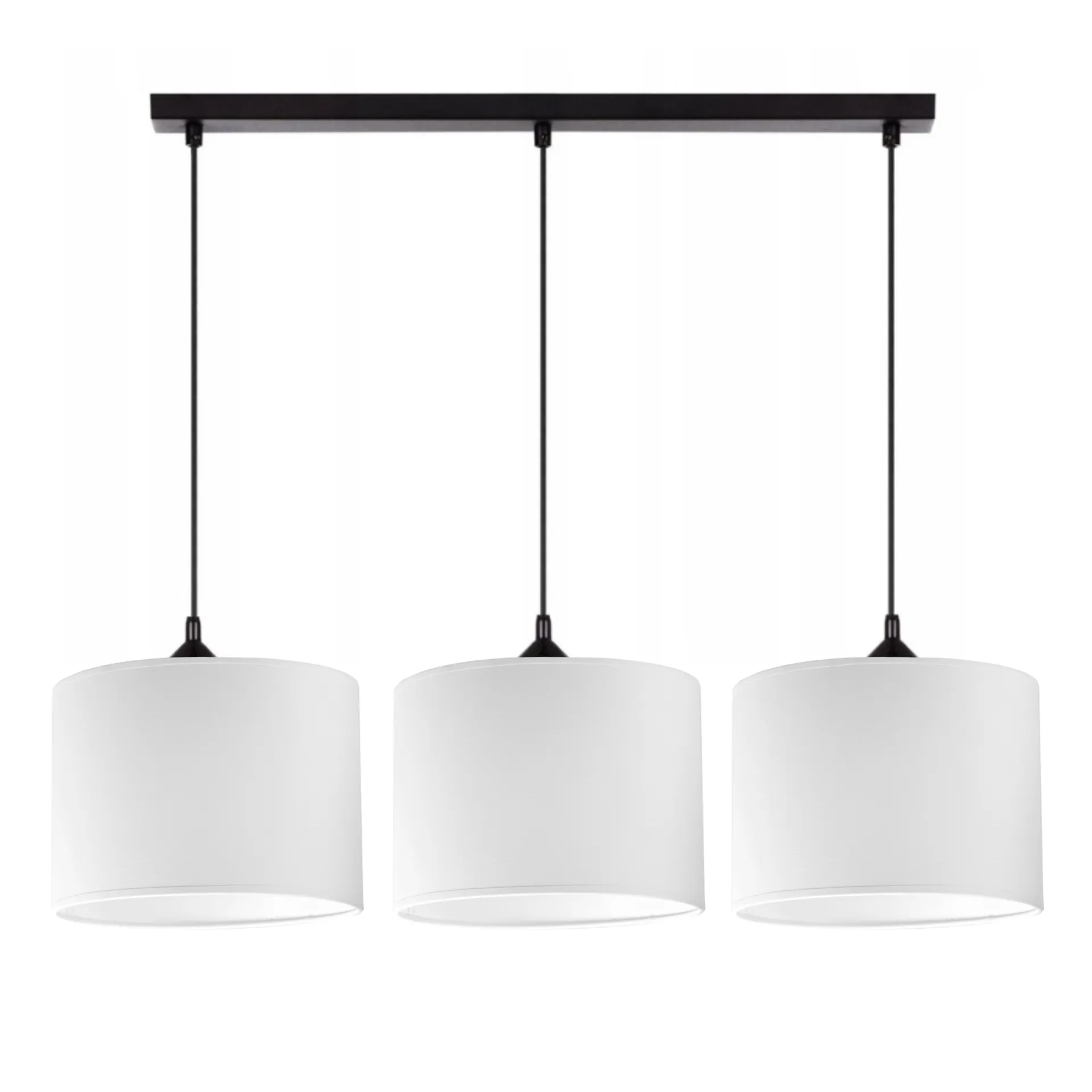 LAMPA SUFITOWA WISZĄCA ŻYRANDOL ZWIS DO SALONU E27 ABAZUR BIAŁY