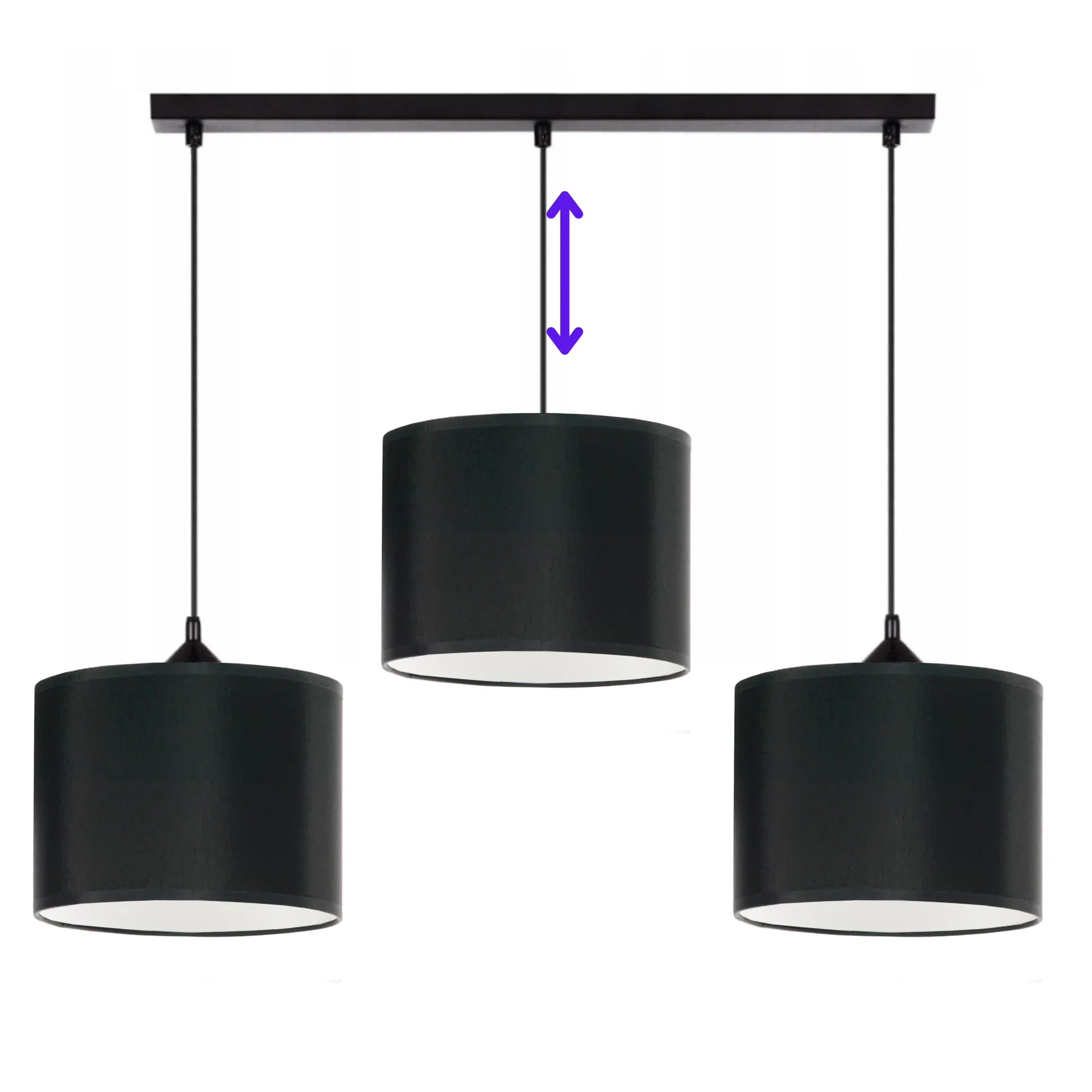 LAMPA SUFITOWA WISZĄCA ŻYRANDOL ZWIS DO SALONU E27 ABAZUR BIAŁY
