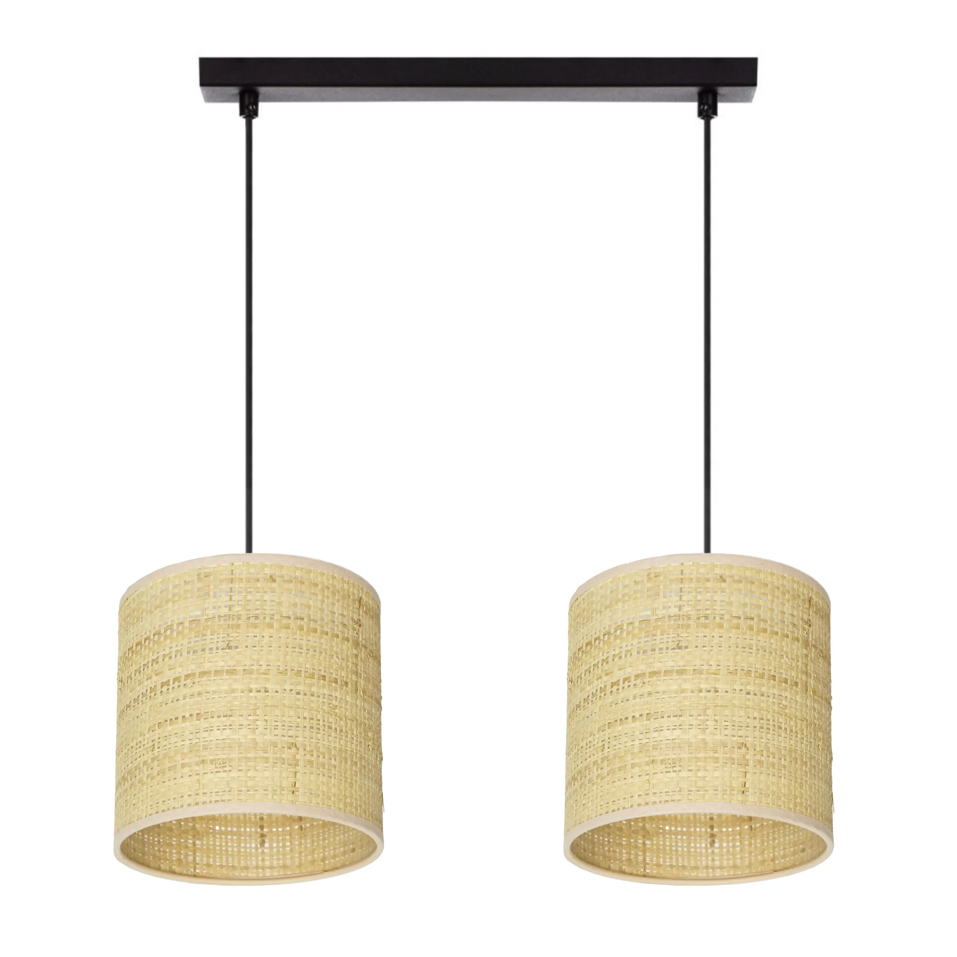 LAMPA WISZĄCA SUFITOWA ABAŻUR RATAN RATTAN BOHO LED