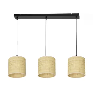 LAMPA WISZĄCA SUFITOWA ABAŻUR RATAN RATTAN BOHO LED