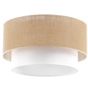 DUŻY ABAŻUR KLOSZ DO LAMPY BOHO JUTOWY 45 CM JUTA E27 WARIANTY