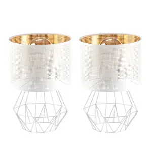lampa-z-abazurem-mesh (1) LAMPKA NOCNA STOŁOWA AŻUROWA Z DZIURKAMI ABAŻUR LED