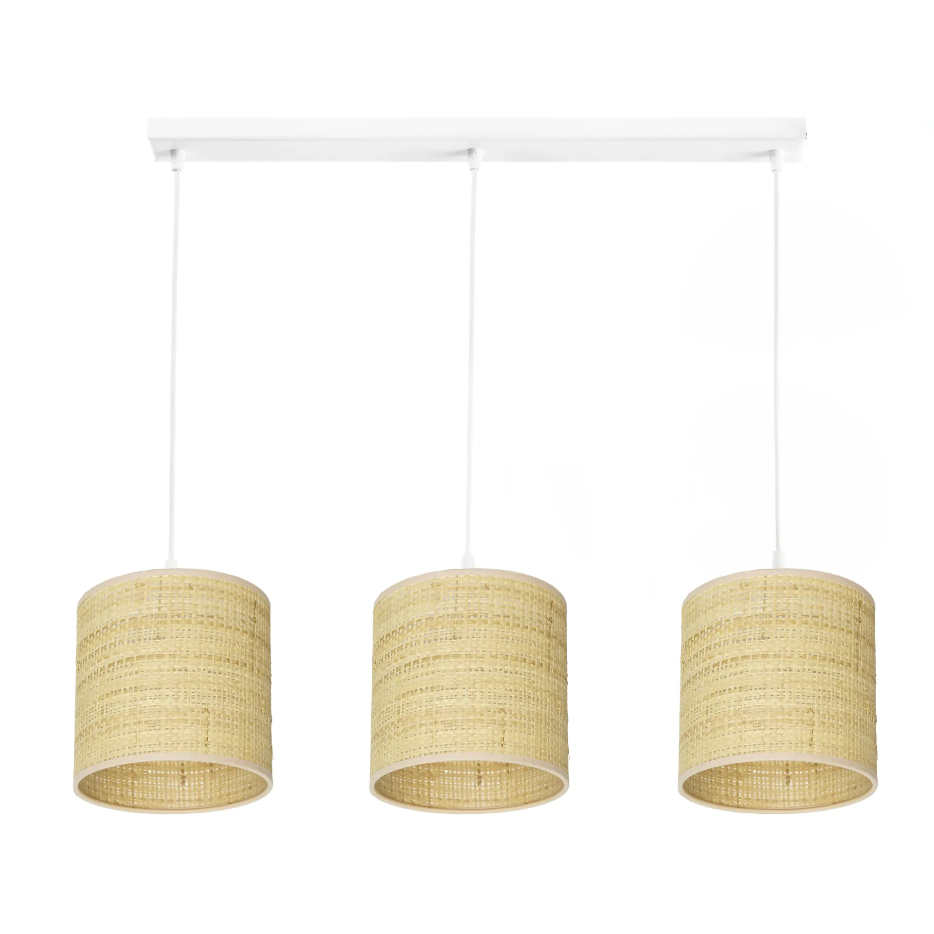 LAMPA WISZĄCA SUFITOWA ABAŻUR RATAN RATTAN BOHO LED