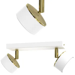 5 LAMPA DO SALONU SUFITOWA PLAFON LED LOFT GX53 ZŁOTY GOLD