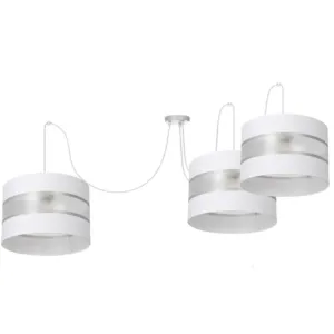 LAMPA WISZĄCA SUFITOWA SPIDER ABAŻUR PASKI 30CM