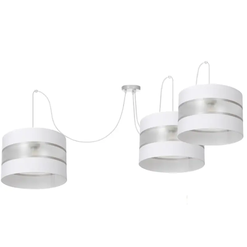 LAMPA WISZĄCA SUFITOWA SPIDER ABAŻUR PASKI 30CM