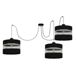 LAMPA SUFITOWA WISZĄCA SPIDER PAJĄK Z KLOSZEM LED ABAŻUR PASY E27 20cm