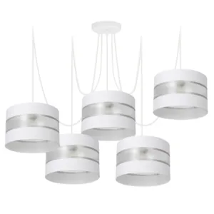 LAMPA WISZĄCA SUFITOWA SPIDER ABAŻUR PASKI 30CM